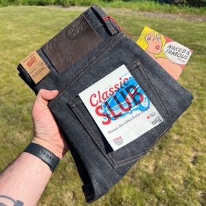 Naked & Famous Super Guy Denim Jeans Mens 31 Classic Slub Button Fly Selvedge